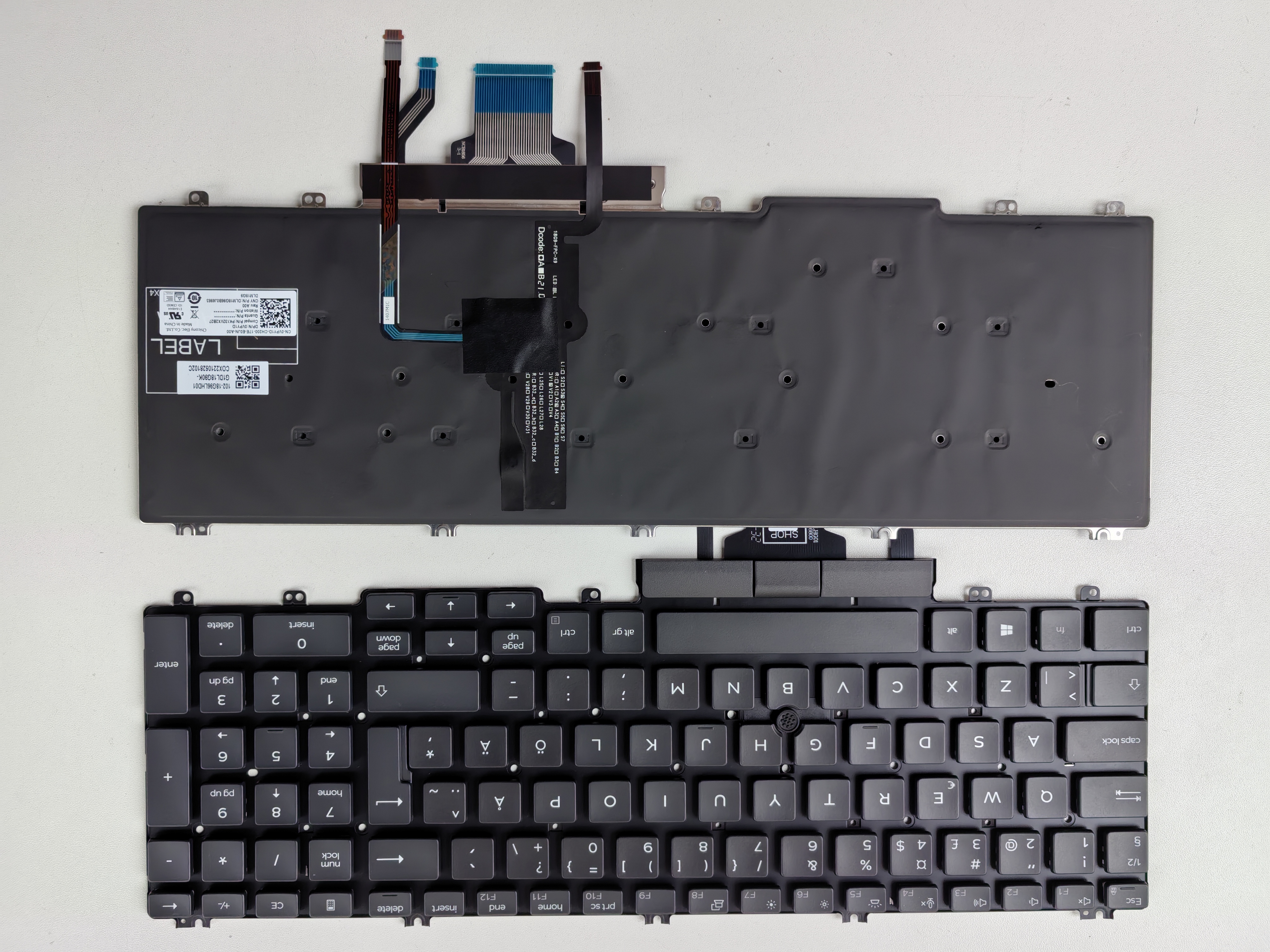 Picture of New Replacement Laptop Keyboard For DELL 7500/3500/3501/5500/5501 BLACK With Point Backlit Other Language Layout